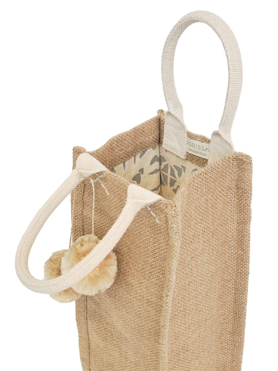 Jute Canvas Wine Bag Korissa