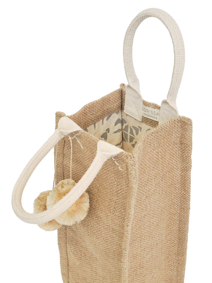 Jute Canvas Wine Bag Korissa