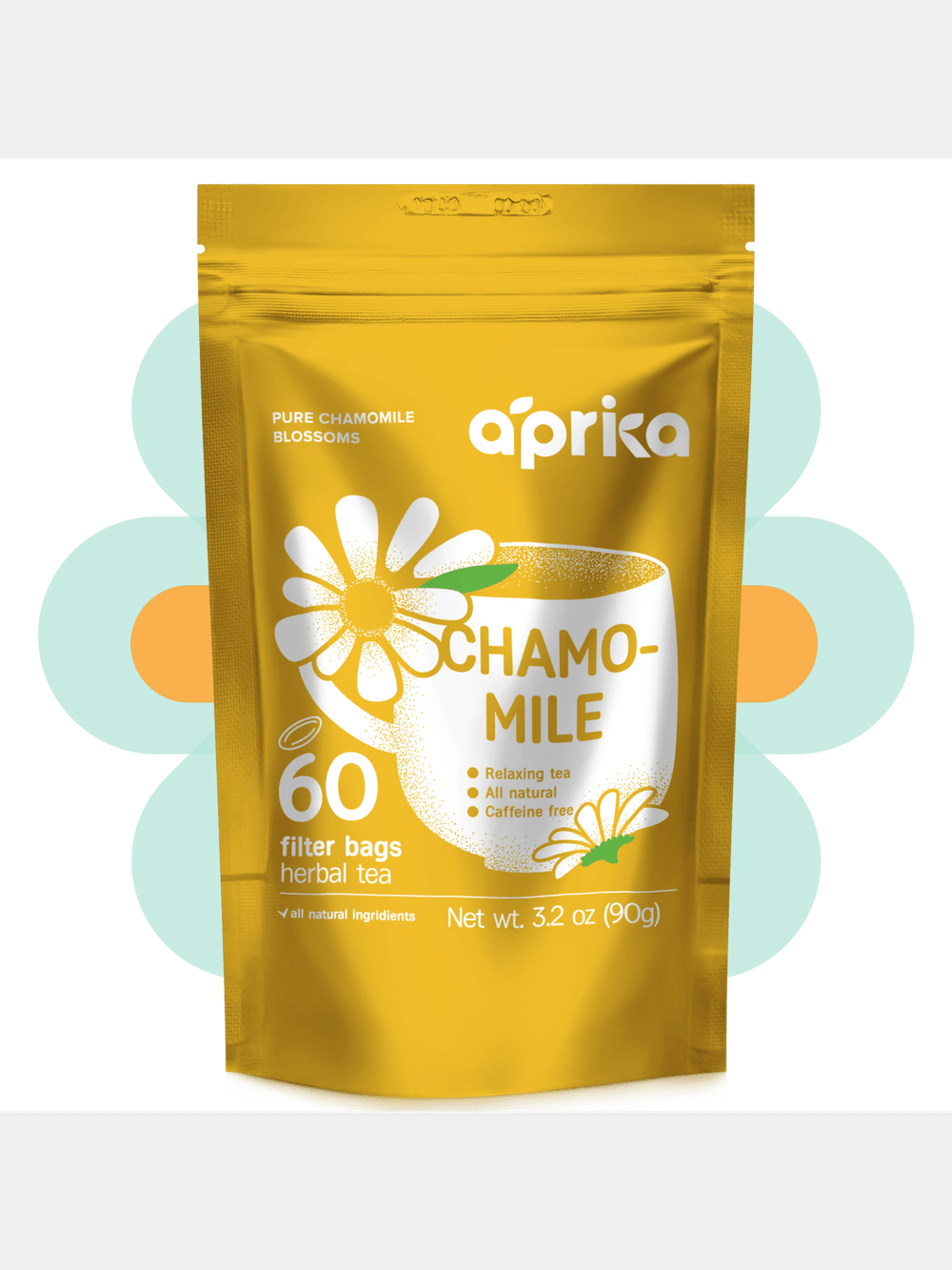 Food100% Pure Chamomile Herbal Tea, 60 bagsAprika Life