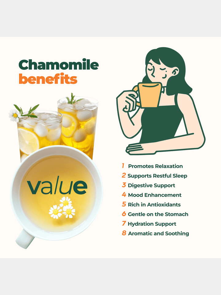 Food100% Pure Chamomile Herbal Tea, 60 bagsAprika Life