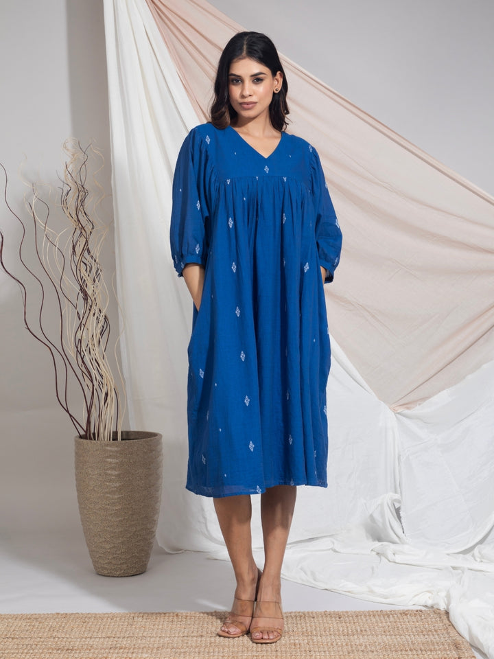 Eesha Hand Woven Cotton Jamdani Dress