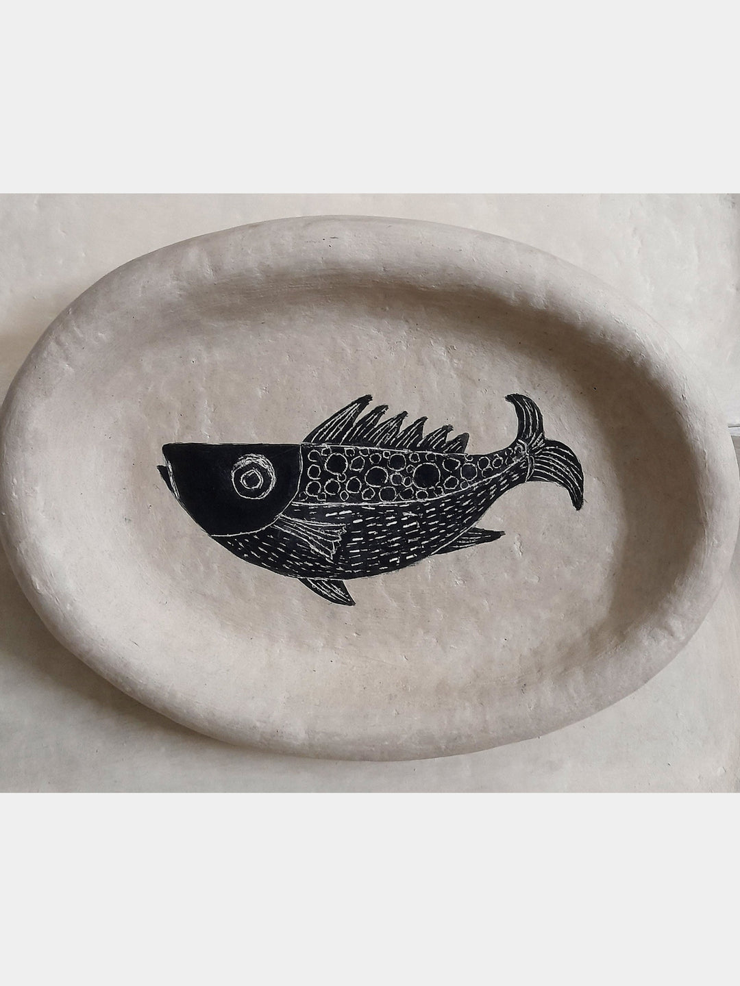 Black Fish Platter Snacks Set Aranya Earthcraft