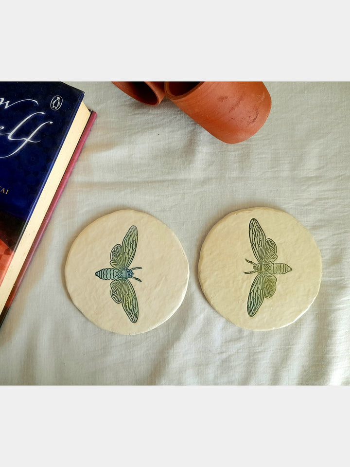 Moth Coasters Aranya Earthcraft