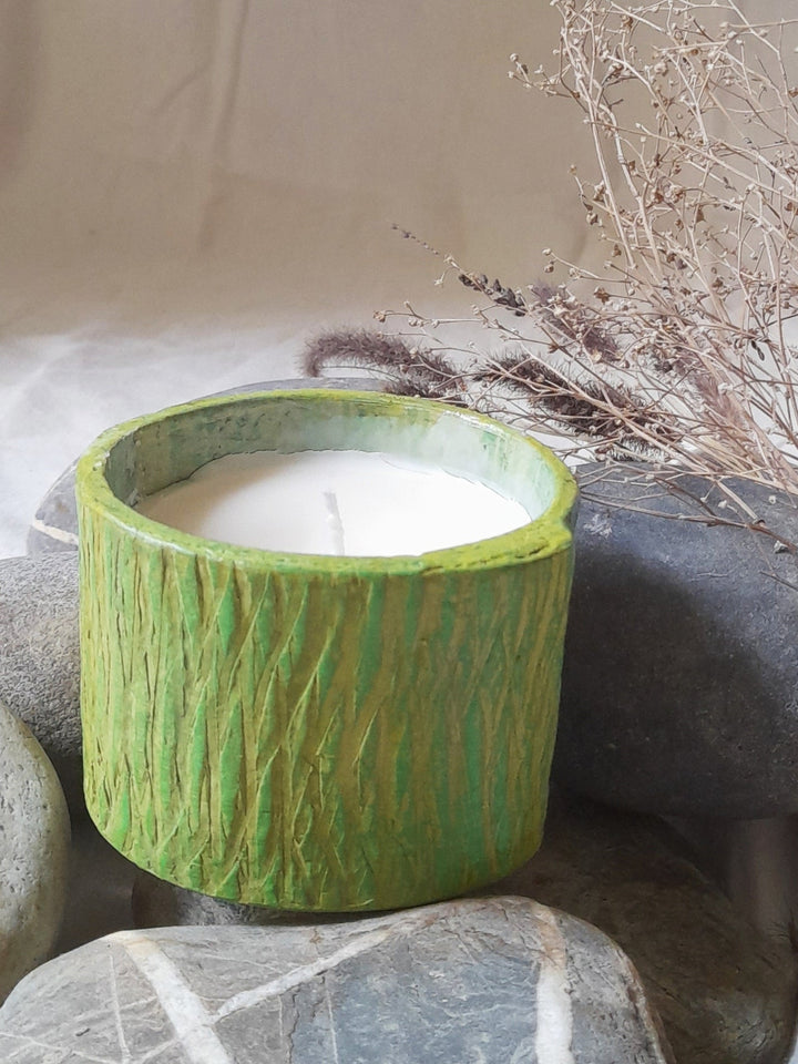 Bark Texture Candle Holder Aranya Earthcraft