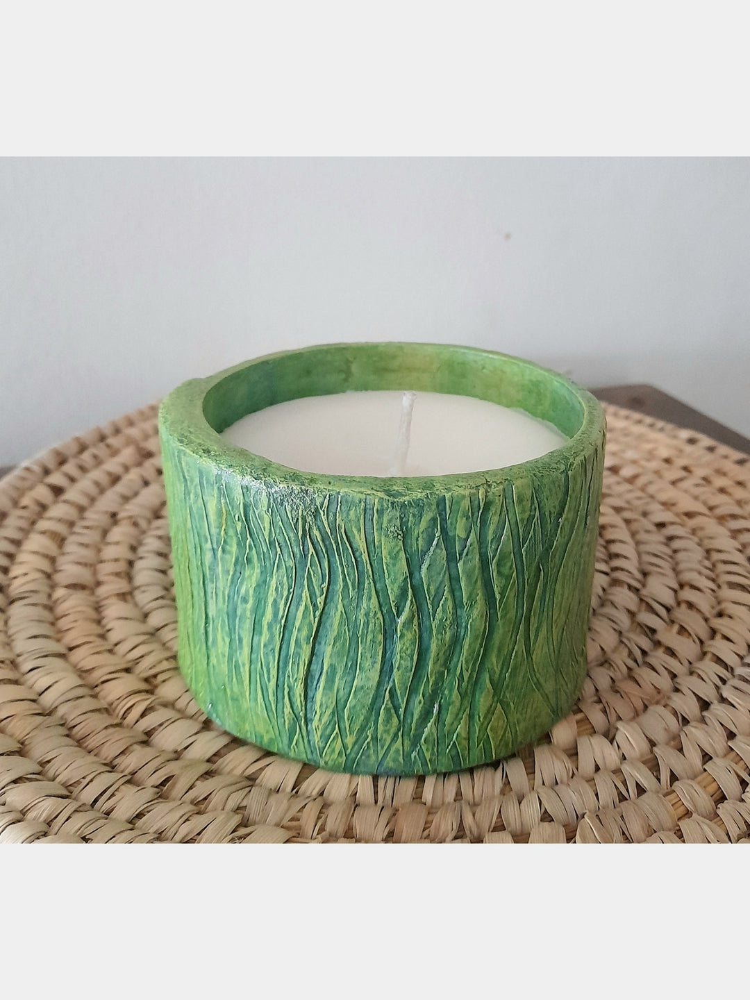 Bark Texture Candle Holder Aranya Earthcraft