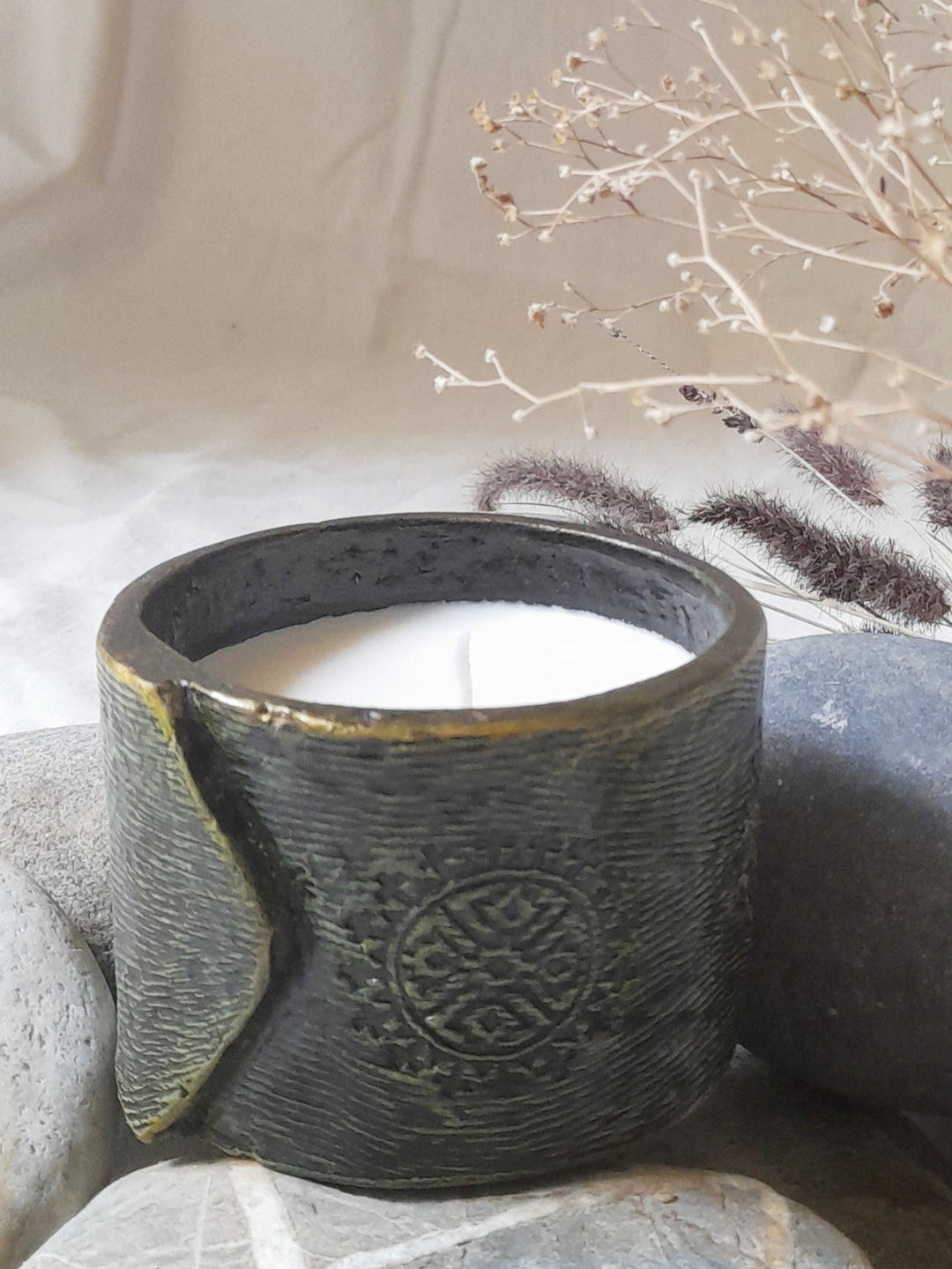 Black Beauty Candle Holder Aranya Earthcraft