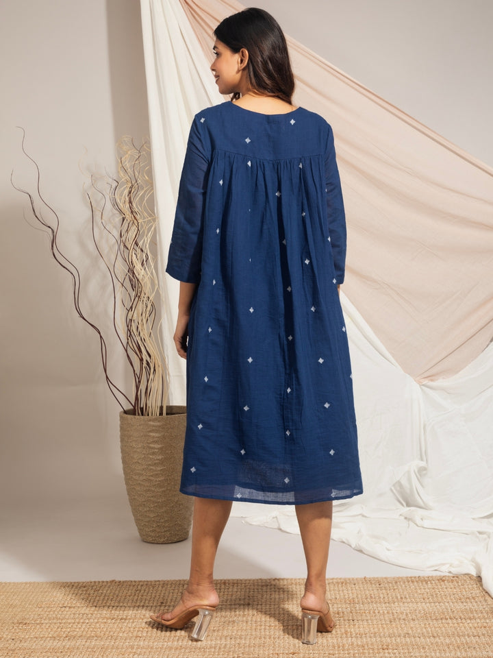 Tara Hand Woven Cotton Jamdani Dress