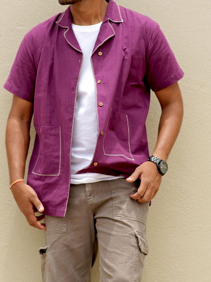 Magenta Inditrail Shirt