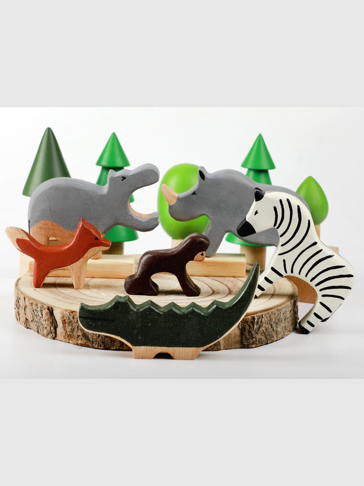 Birch Wild Animals Set of 6 - Combo 2