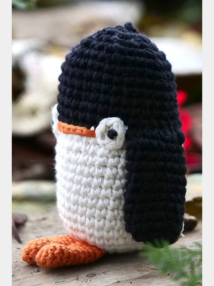 Penguin White Black Orange Set of 2