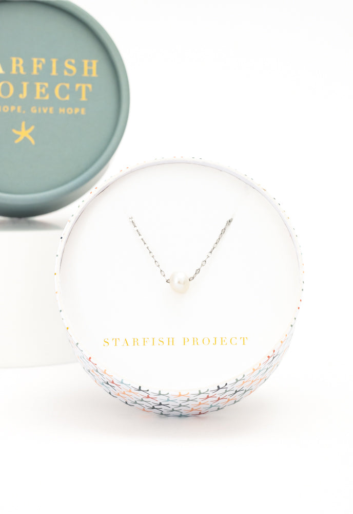 Annie Silver Pearl Necklace Starfish Project