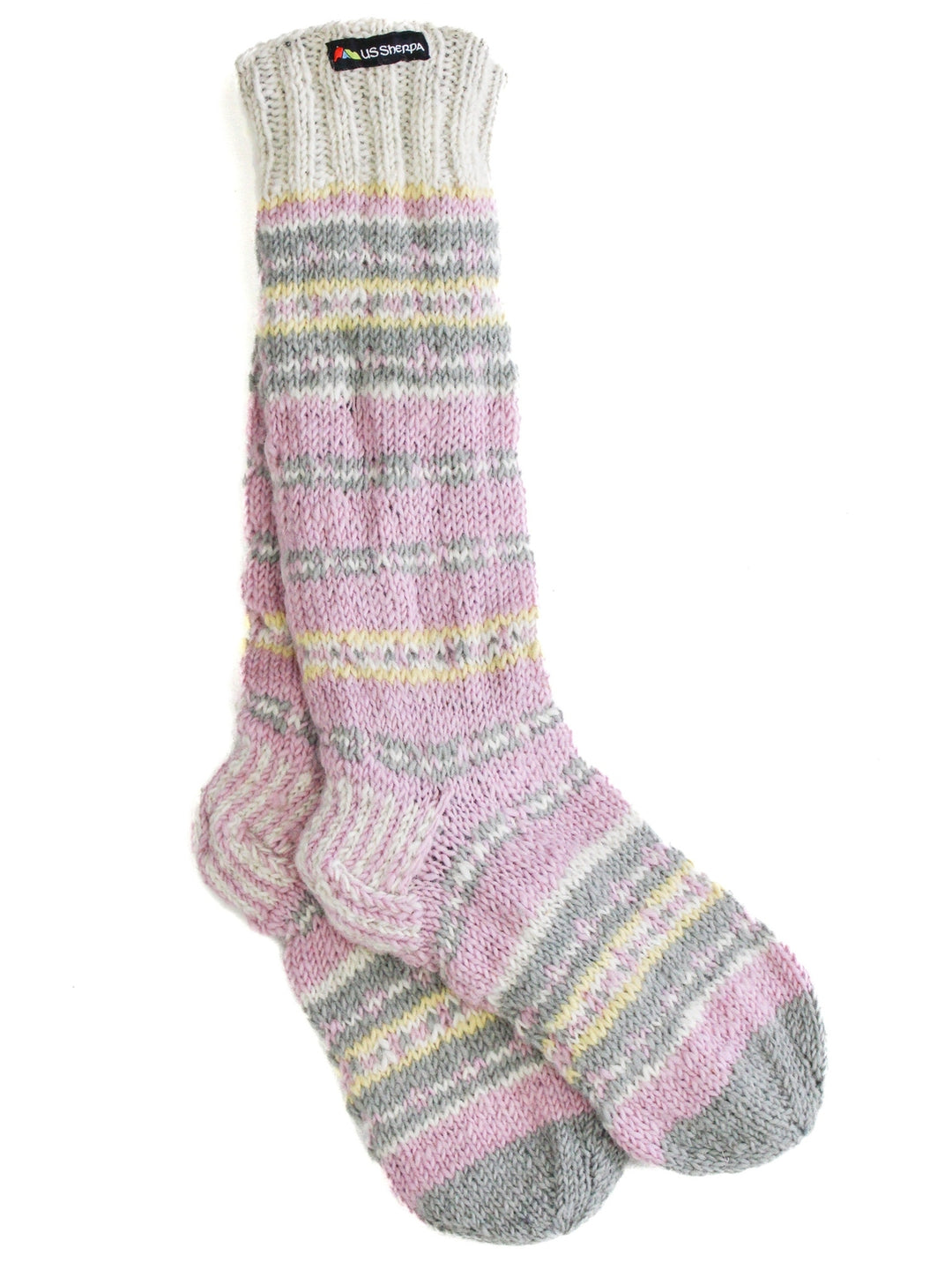 Sherpa Socks | pink/grey US Sherpa