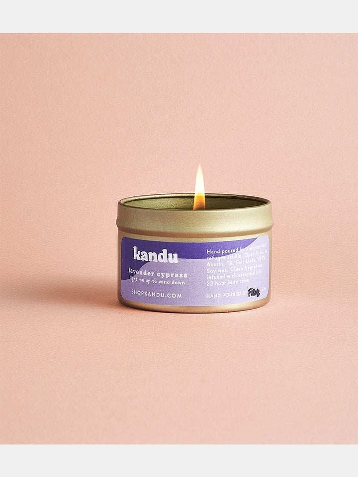 lavender cypress 3oz candle Matr Boomie