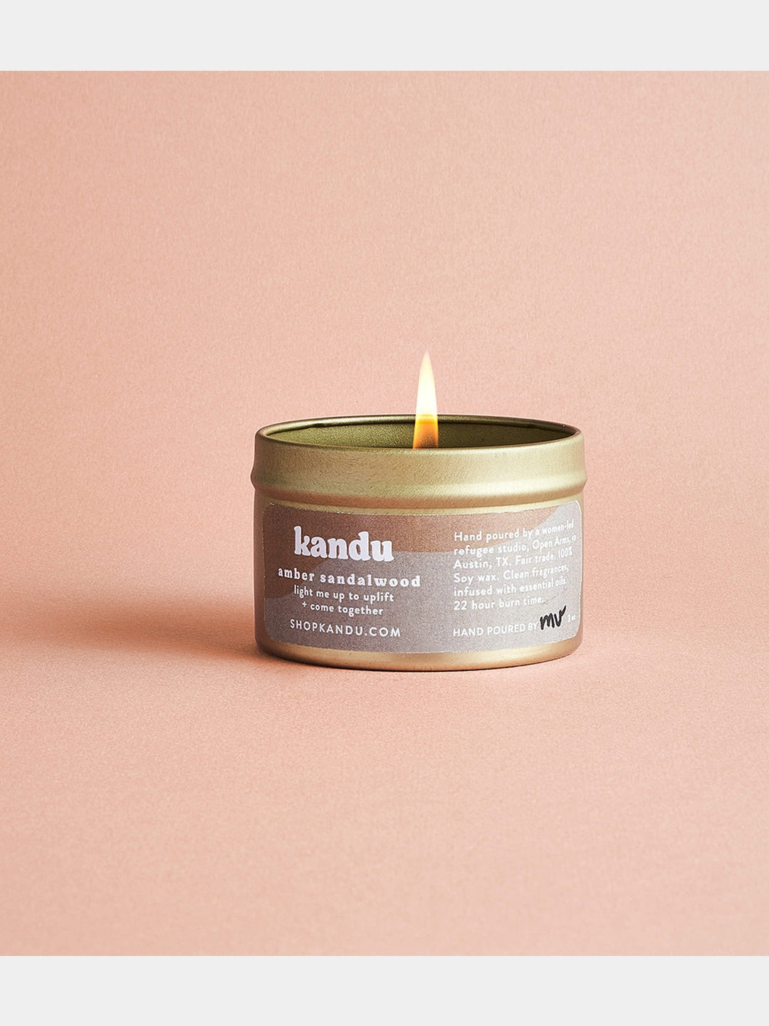 amber sandalwood 3oz candle Matr Boomie