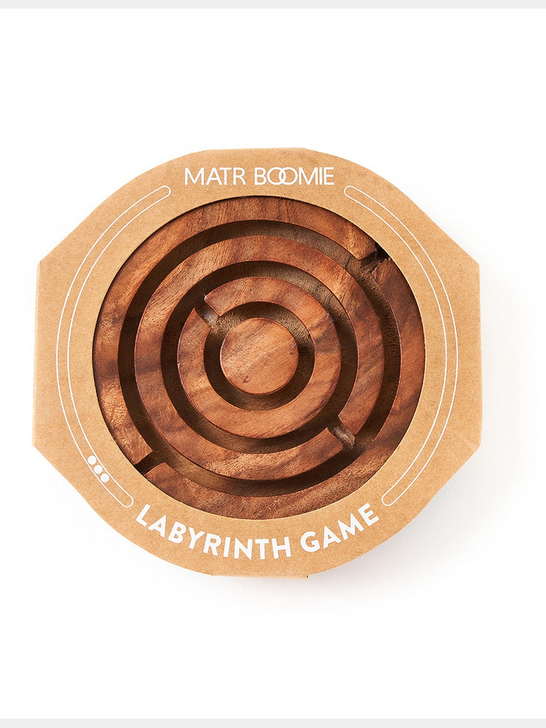 Classic Labyrinth Game -  Hand Carved Wood Matr Boomie