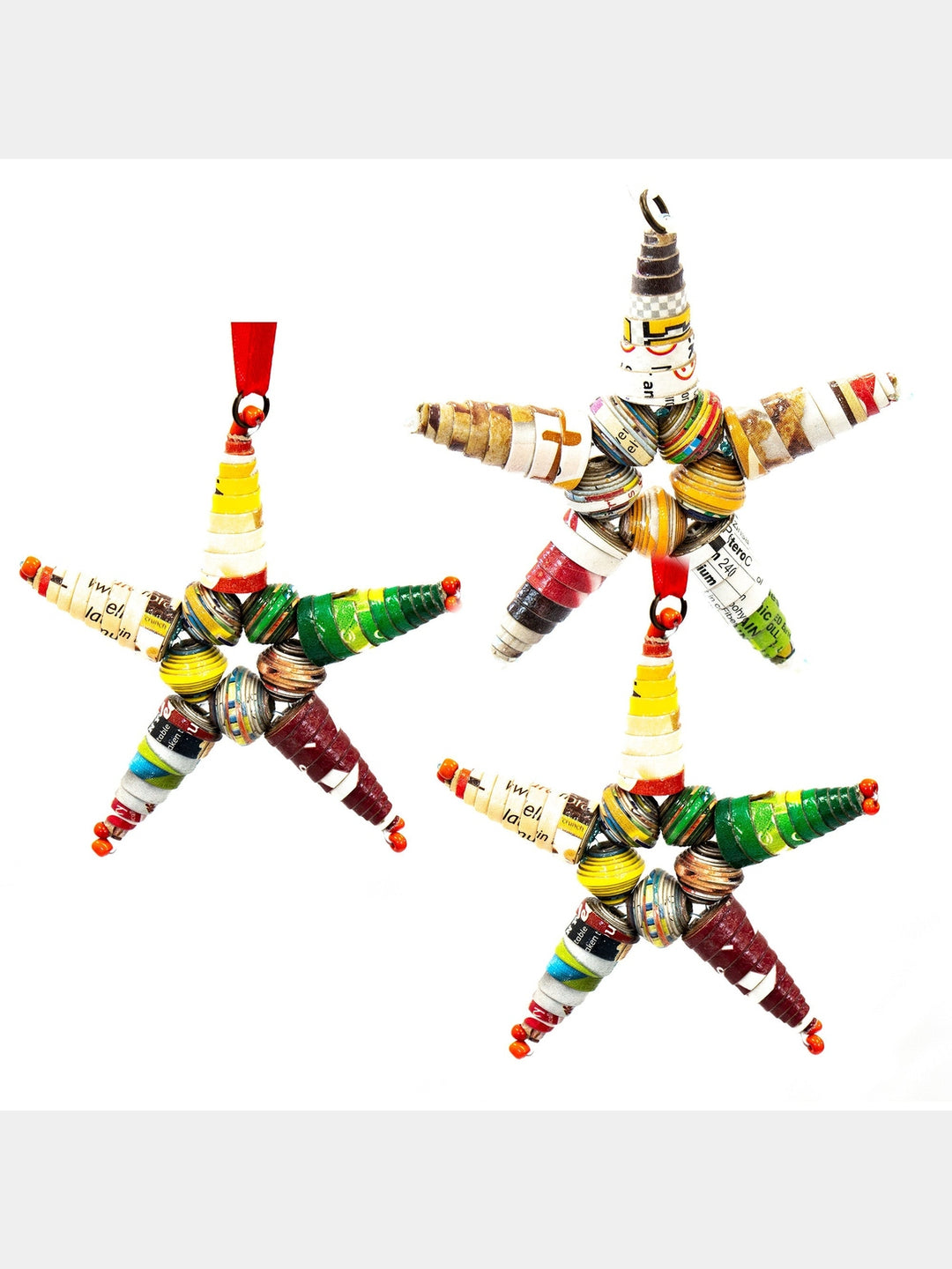 Paper Mache Star Ornament from Haiti, PACK OF 3 Global Crafts