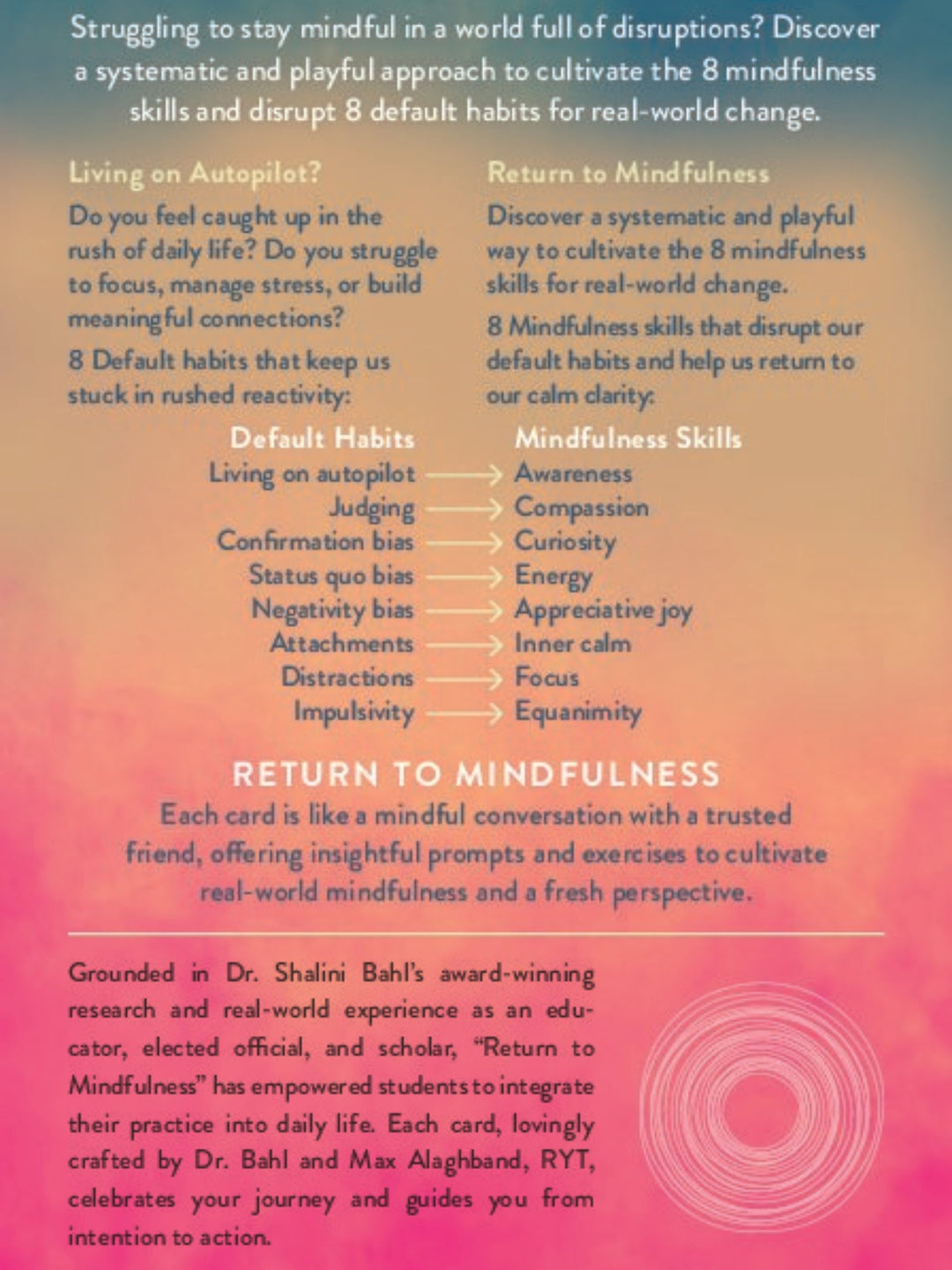 Book - Return to Mindfulness