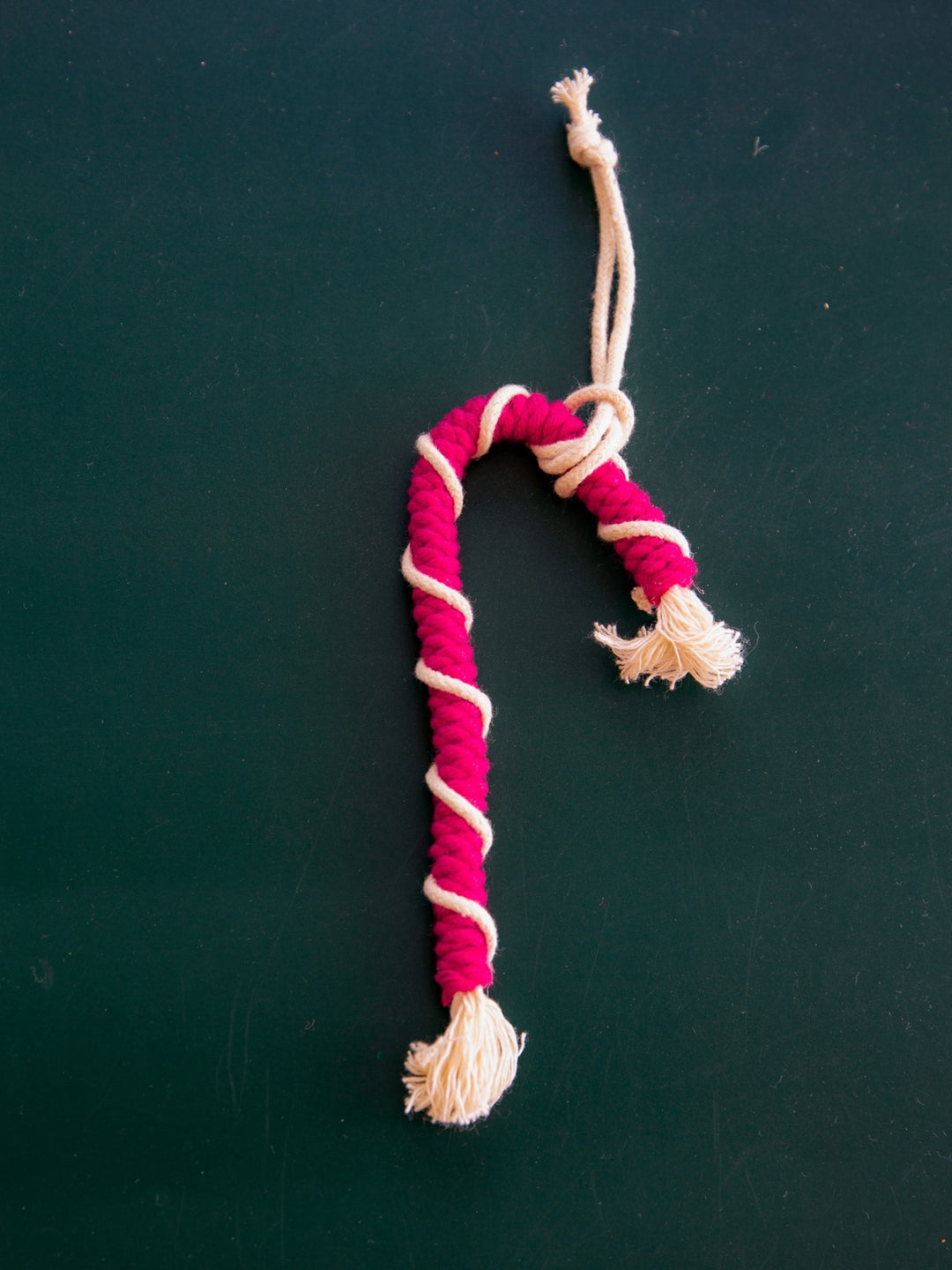 Macrame Christmas Ornaments Set of 3 in Red and White Combo