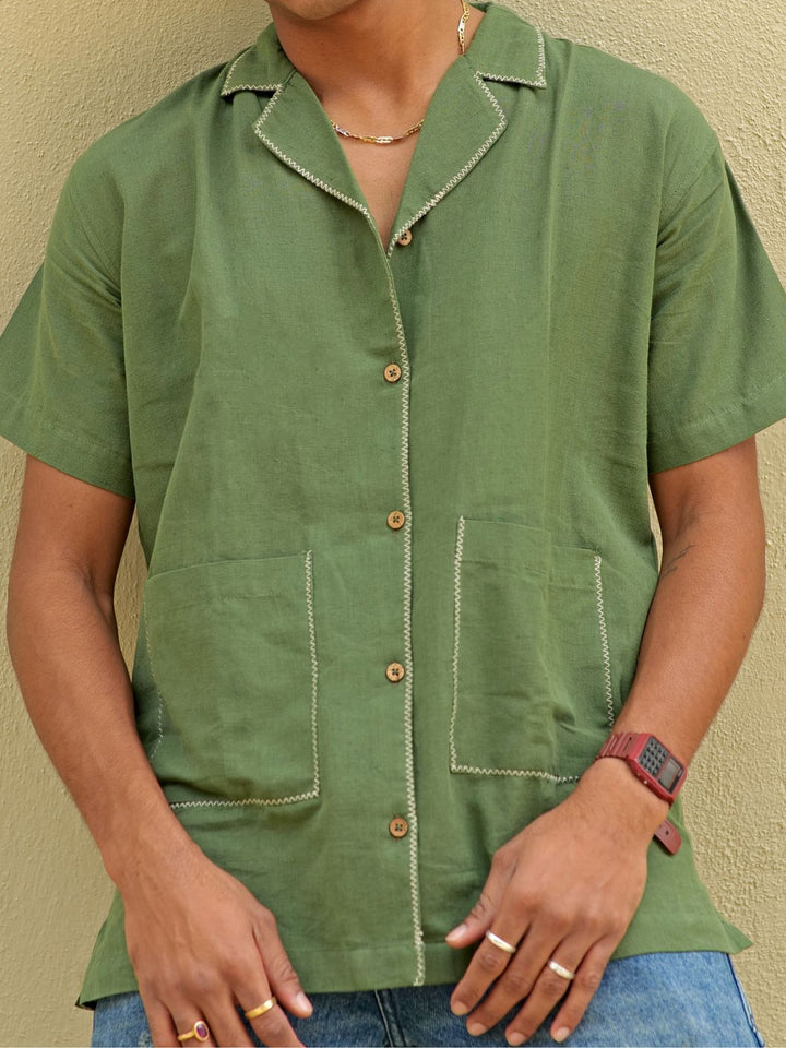 Olive Inditrail Shirt