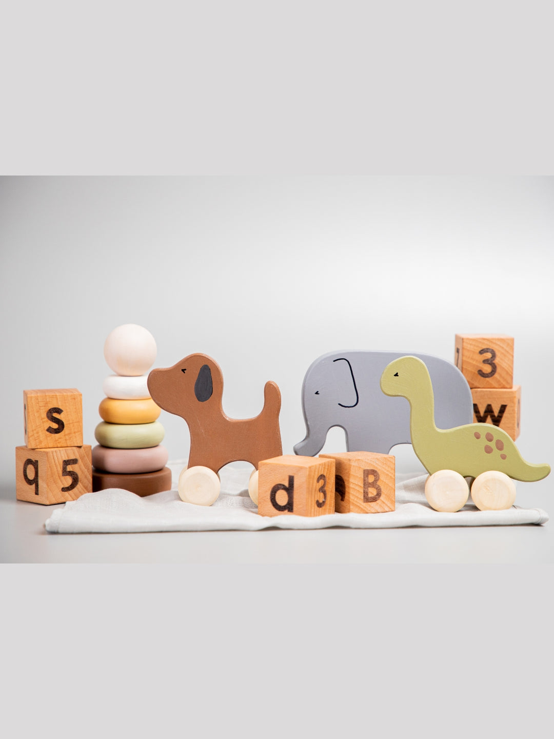 Birch Animal Roller Toys Set of 3