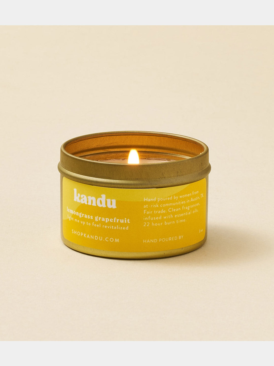 Lemongrass Grapefruit 3 oz Candle Matr Boomie