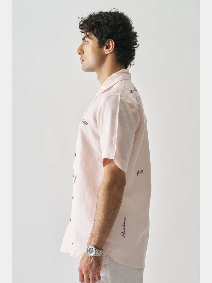 11:11 - Hand Embroidered Linen Shirt Cultura Studio