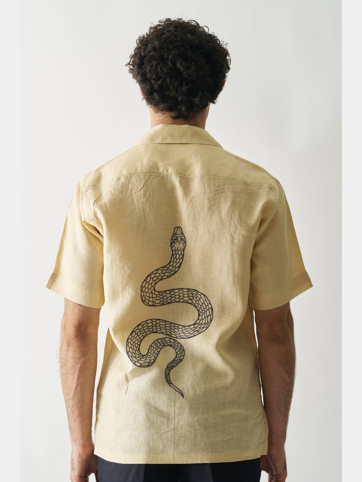 Venomous Aesthetic - Hand Embroidered Linen Shirt Cultura Studio