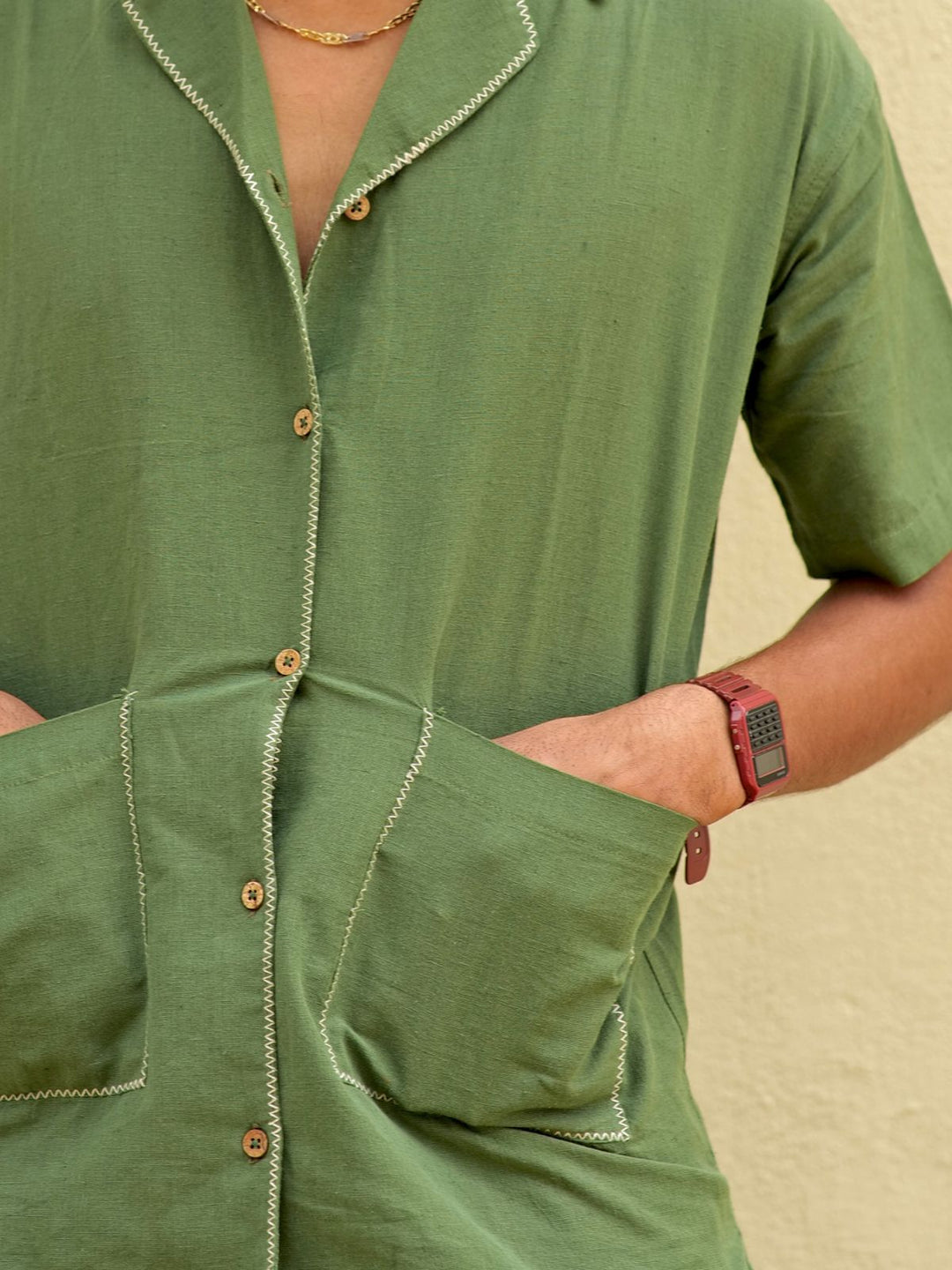 Olive Inditrail Shirt