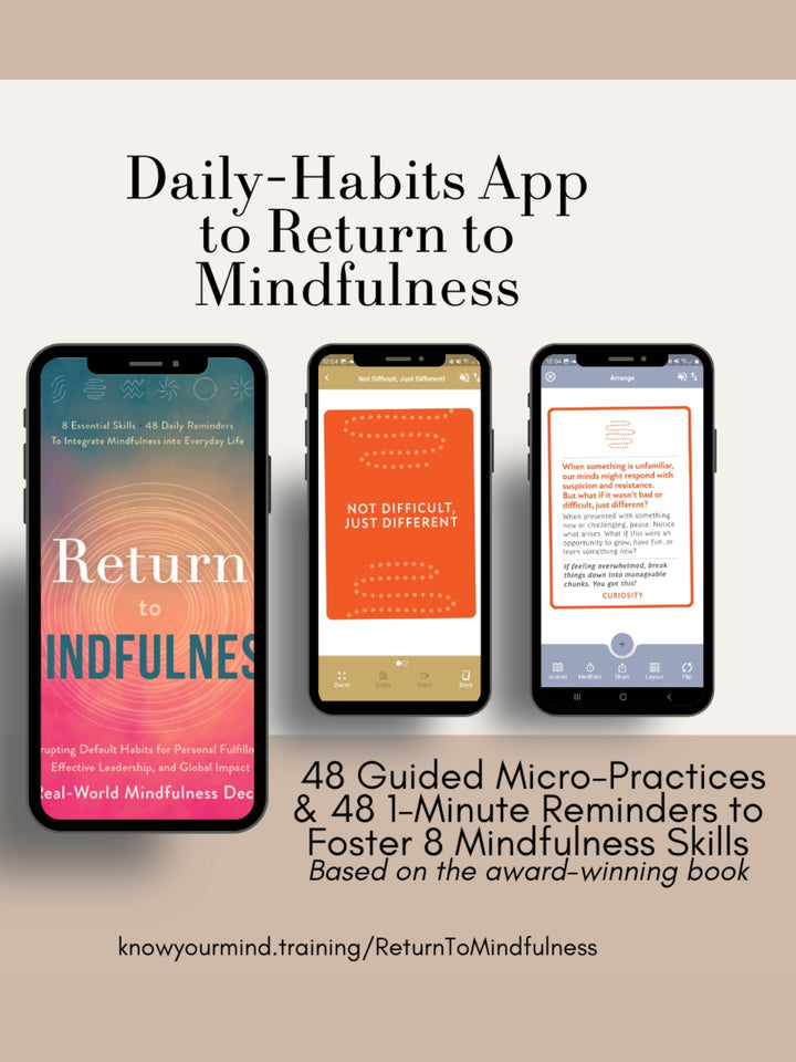 Return to Mindfulness Digital Card Deck (e-Cards)