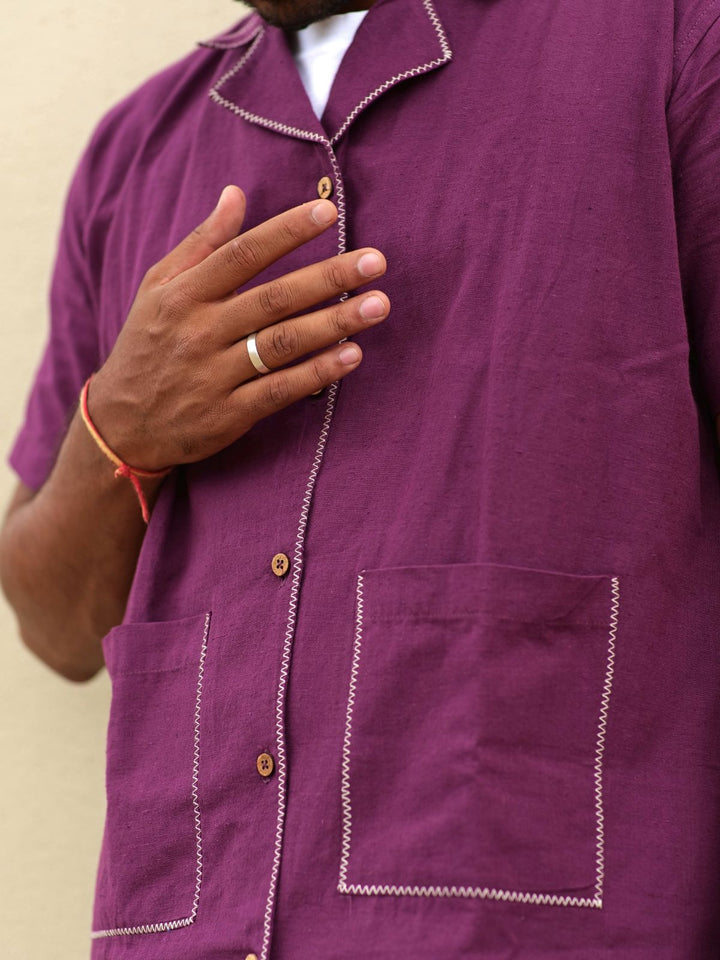 Magenta Inditrail Shirt