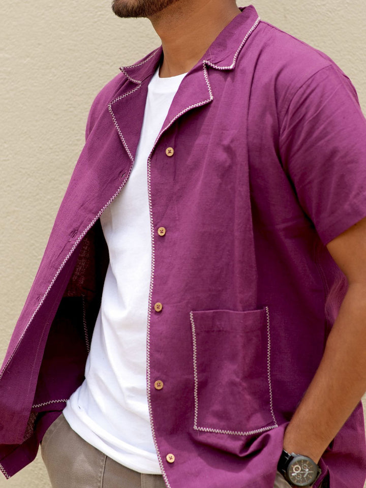 Magenta Inditrail Shirt