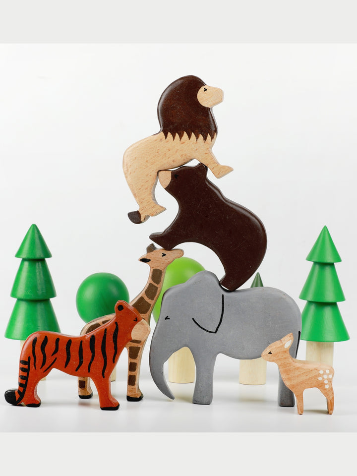 Birch Wild Animals Set of 6 - Combo 1