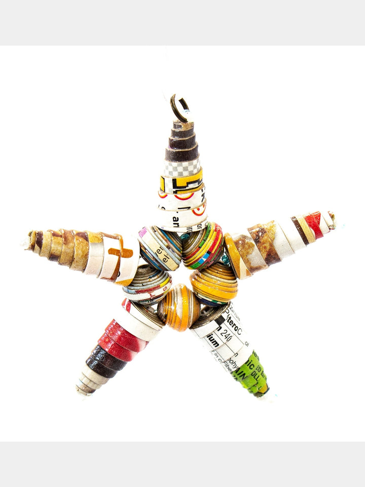 Paper Mache Star Ornament from Haiti, PACK OF 3 Global Crafts