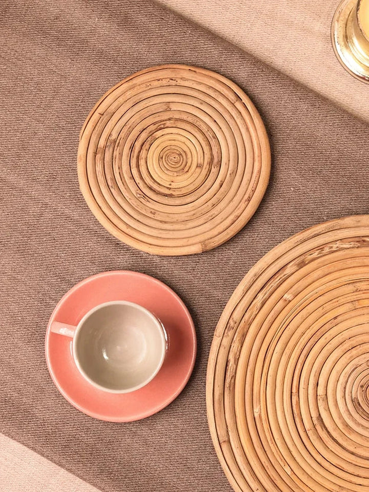 Round Cane Table Mat