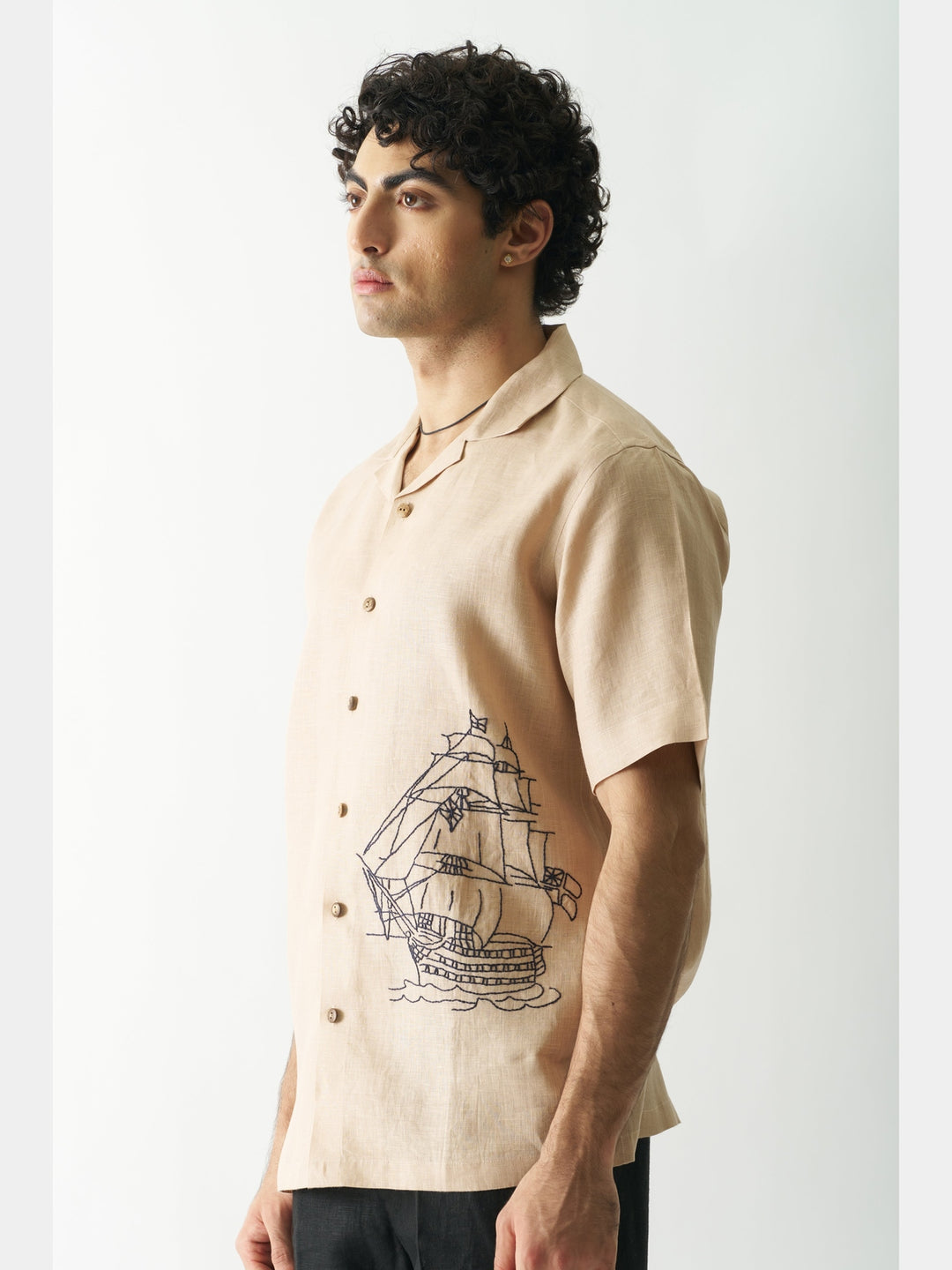 Pirate’s Plunder - Hand Embroidered Linen Shirt Cultura Studio