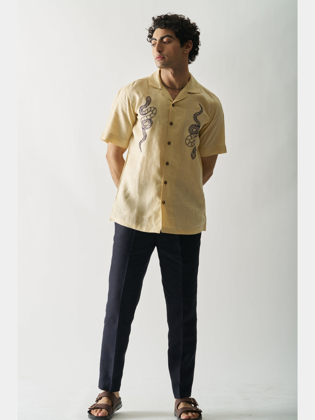 Venomous Aesthetic - Hand Embroidered Linen Shirt Cultura Studio