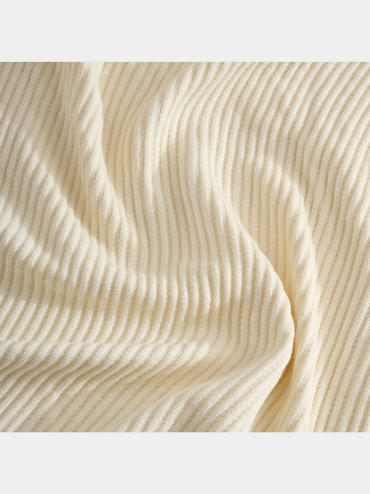 Cream Whip | Cotton Bamboo | Cord Rib | Throw