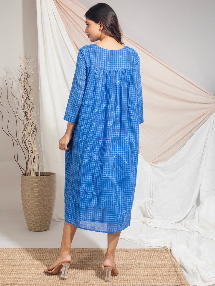 Eshani Hand Woven Cotton Jamdani Dress