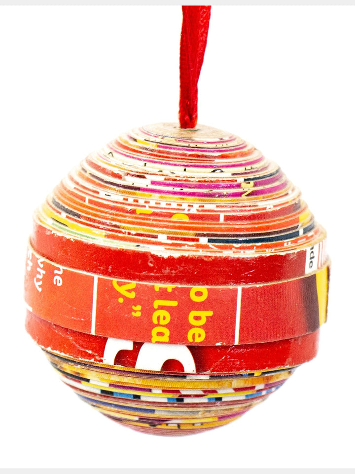 Paper Mache Ball Ornament from Haiti, PACK OF 3 Global Crafts