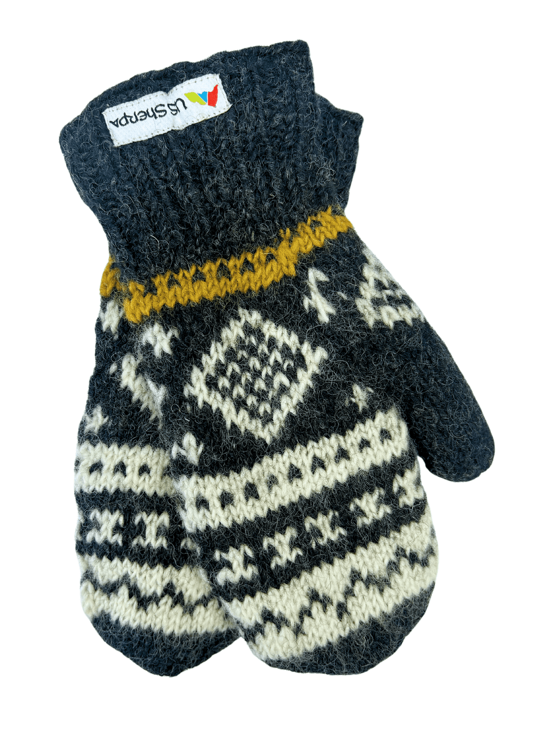 Yeti Mitten | charcoal grey/mustard US Sherpa