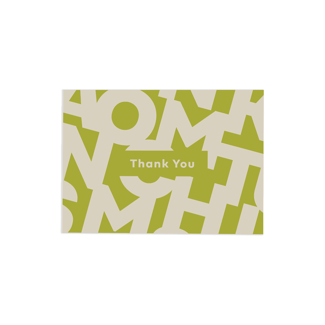 Thank You Greeting Card Set Aya Paper Co