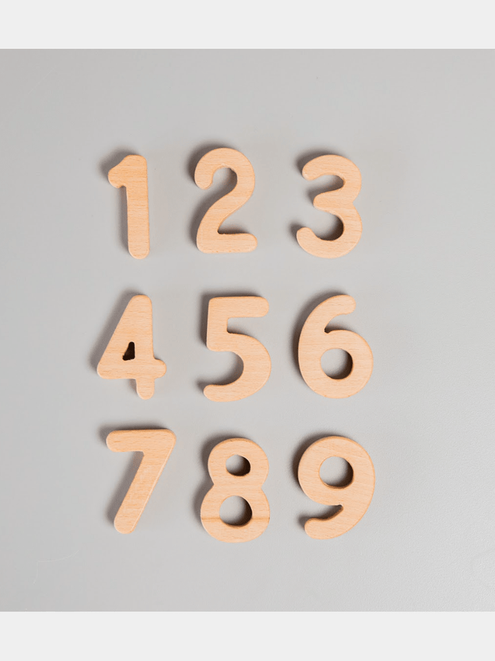 Birch Wooden Numbers