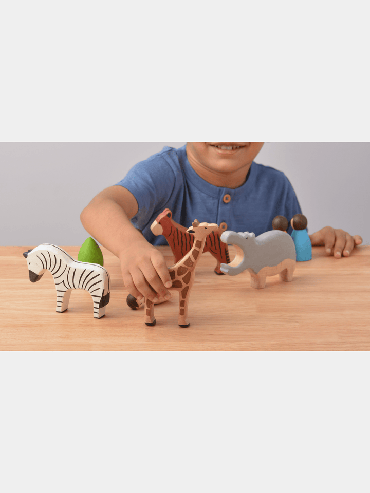 Birch Wild Animals Set of 12