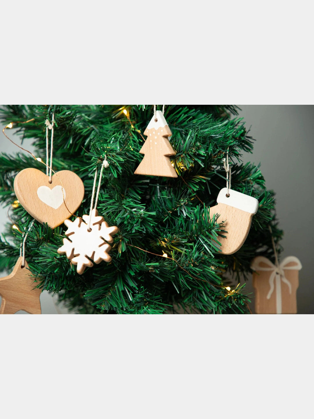 Birch Christmas Ornaments Set of 6