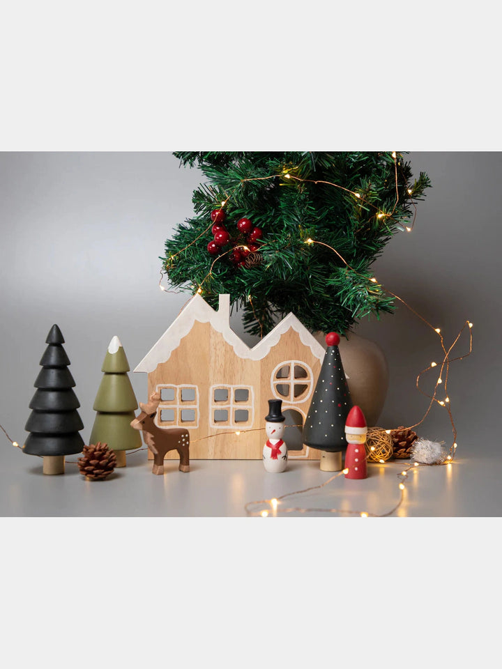 Birch Gingerbread House Christmas Playset