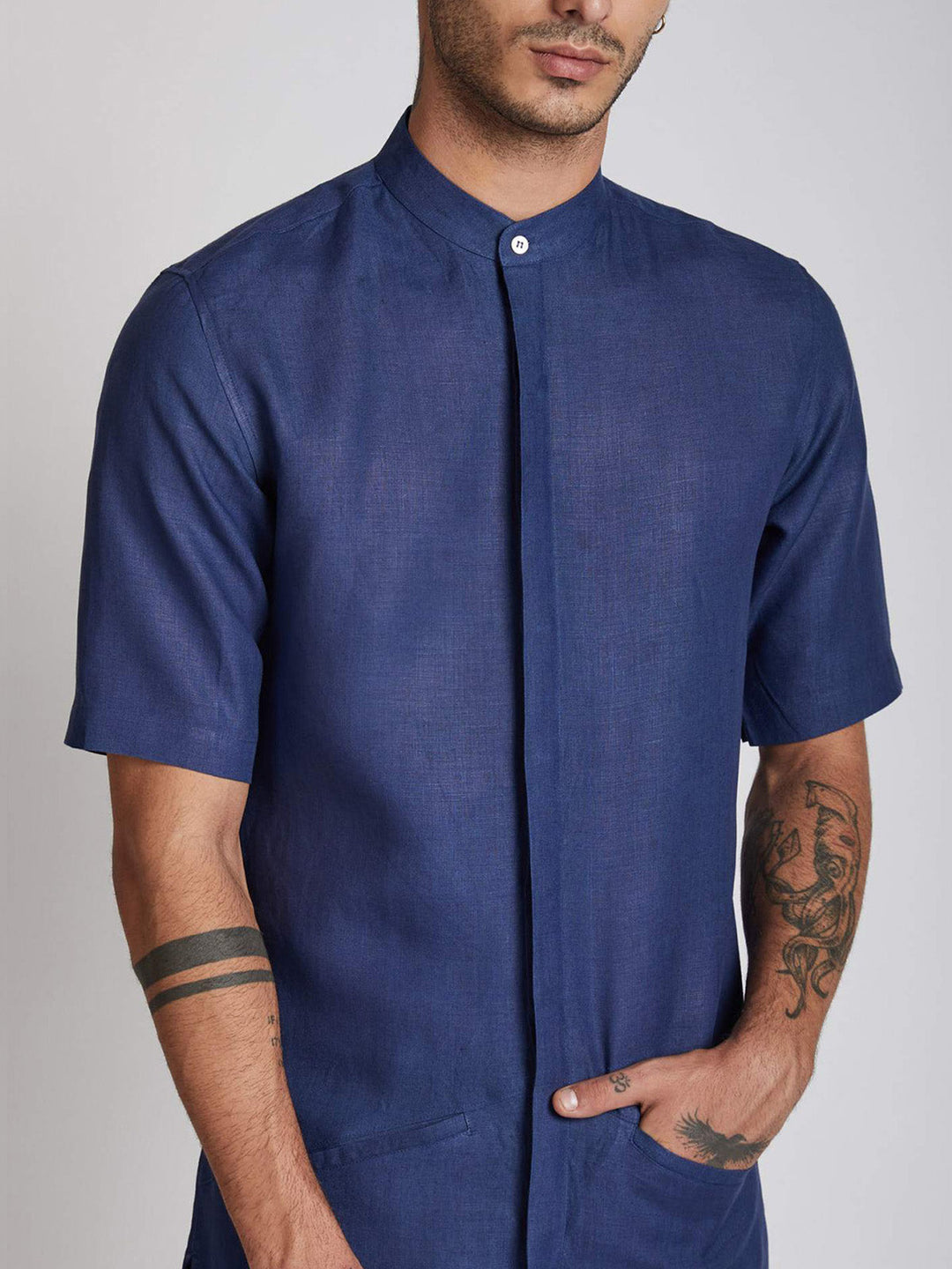 Metamorphosis Kurta Navy Blue