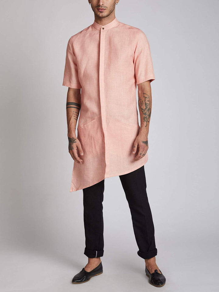 Metamorphosis Kurta Peach