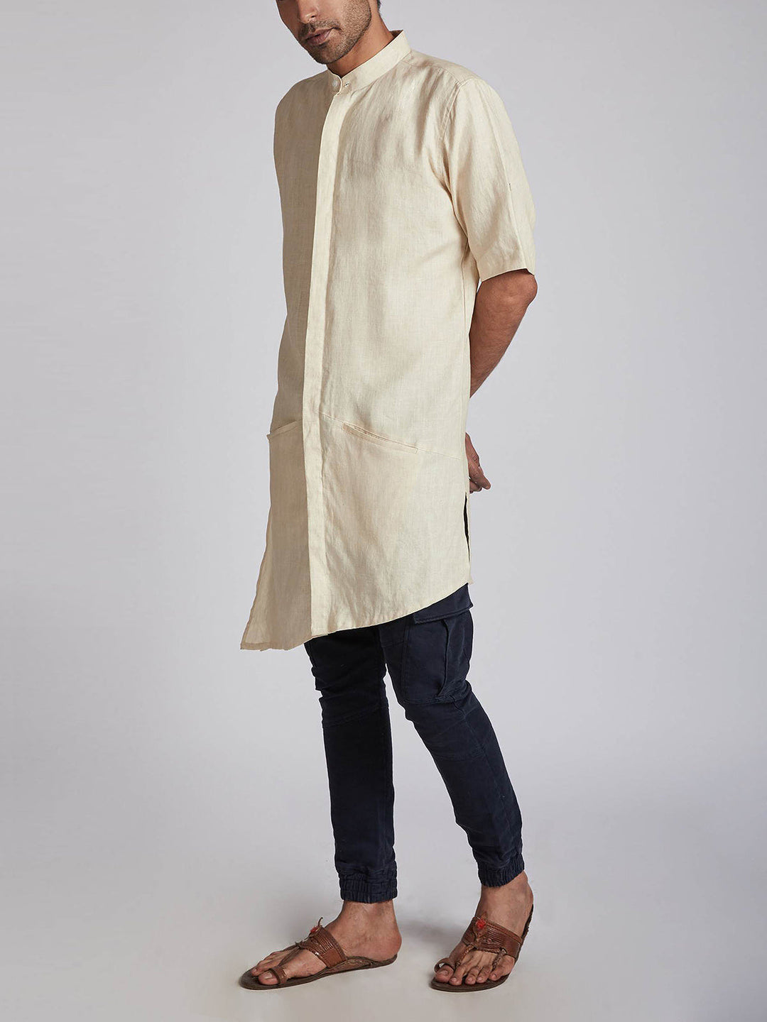 Metamorphosis Kurta Beige B Label