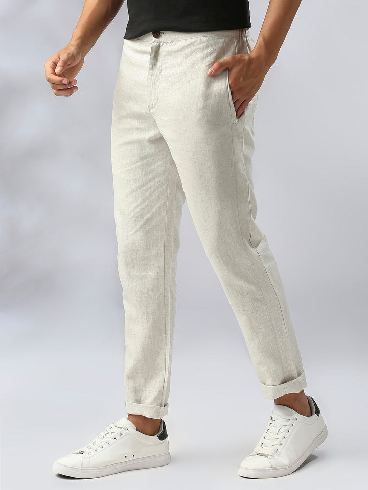 Cedar Tailored Pants- Oatmeal B Label