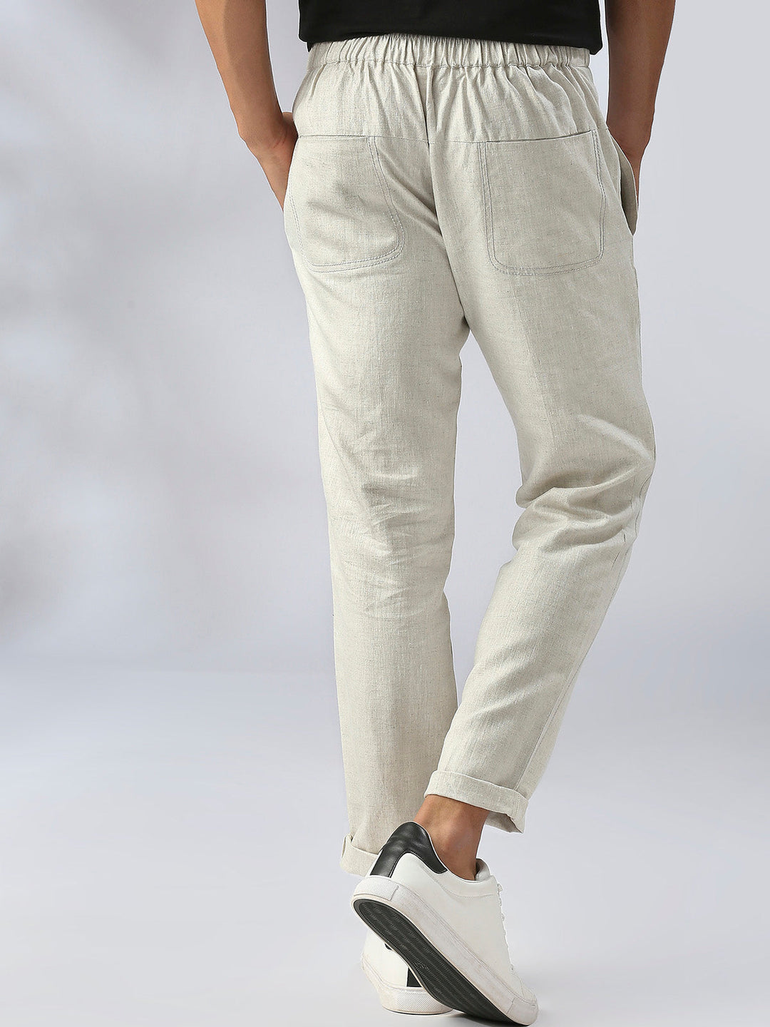 Cedar Tailored Pants- Oatmeal B Label